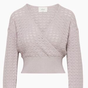 NWOT Aritzia Wilfred Dear scallop sweater size xs